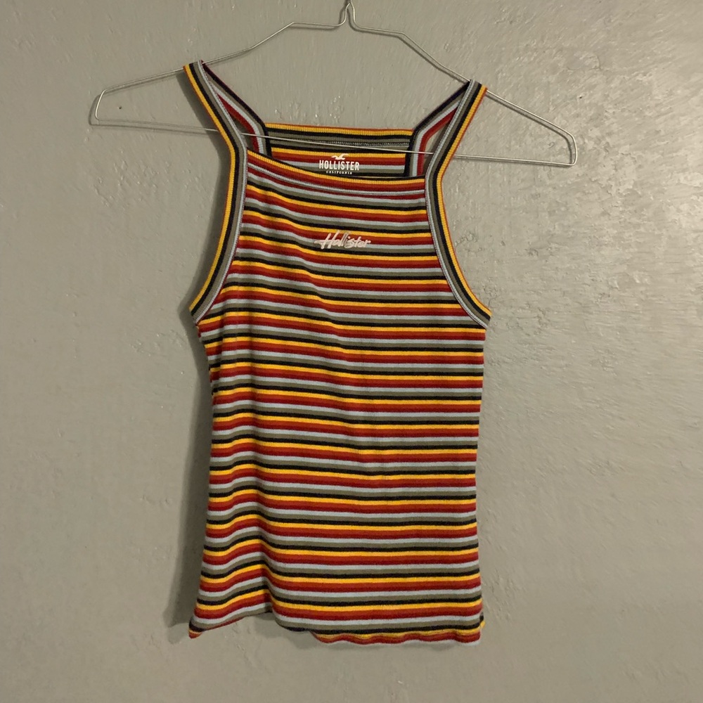 cute striped hollister tank
